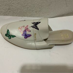 Alepel Hand Painted Butterfly Mule multicolor size 6